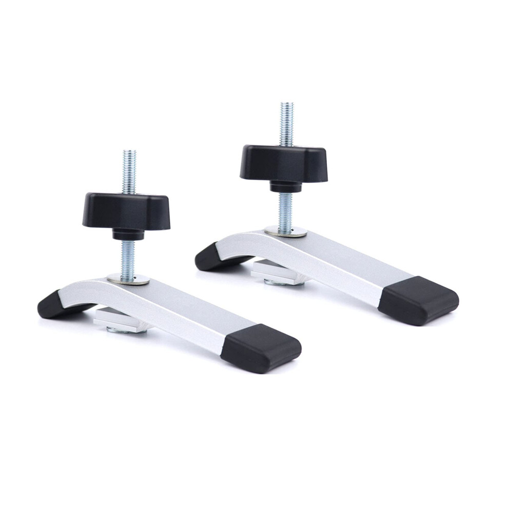 2 Piece Quick Release Clamp Set Metal T-Slot Track Clamp For T-Groove Rails Woodworking Tool Adjustable Size 9393856013616
