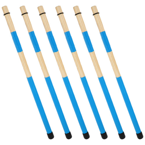 3Paren Blauwe Bamboe Drum Brushes Voor Duurzame Accessoires
