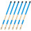 3Paren Blauwe Bamboe Drum Brushes Voor Duurzame Accessoires 2