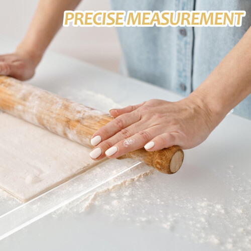 2pcs acrylic ruler for precise cookie, fondant, pie thickness 2