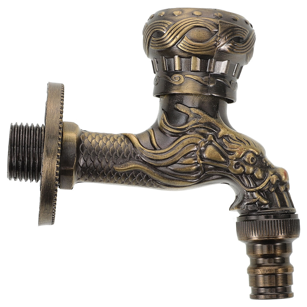 Antique Golden Zinc Alloy Bathroom Faucet For Washing Machine Use 3302714057644