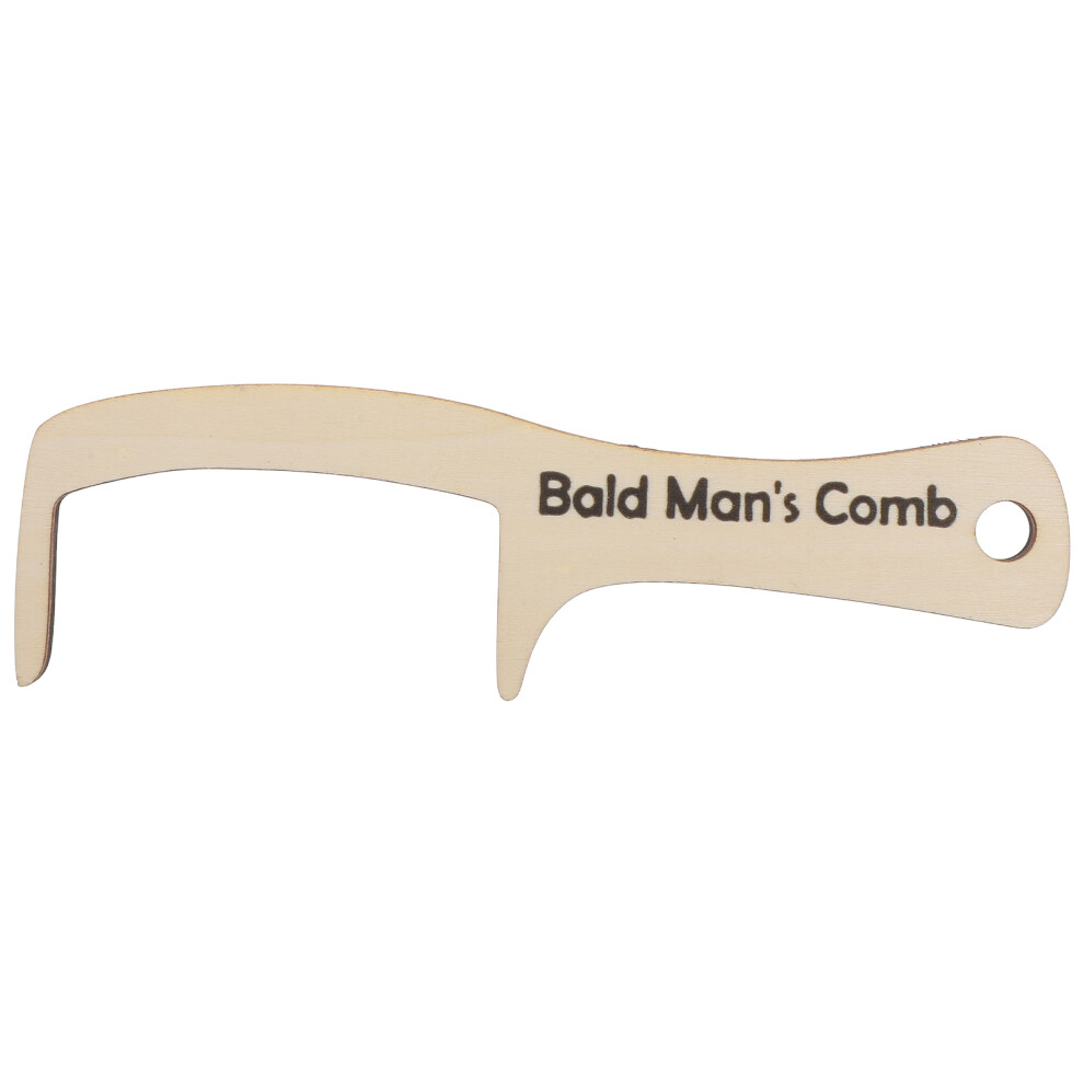 Artibetter Unisex Wood Wide Tooth Comb For Bald Men, Clown Costumes, Pranks