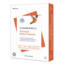 Carta stampante hammermill carta multiuso premium 24 lb 8,5 x 11 - 1 risamera (500 fogli) - 97 luminosi fatti negli Stati Uniti 105810R
