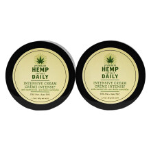 Hampa Daglig Intensivkräm - Hampa & Essentiella Oljor, Vegansk, Ekologisk, 50 ml, 2-pack Djup Närande Fuktighetskräm
