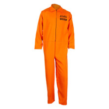 Medieval Dress Unisex Prisoner Costume With Handcuffs Convict Outfit Orange Cosplay Costume Size L