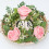 artificial rose candle ring wreath for wedding table party 11