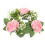 artificial rose candle ring wreath for wedding table party 1