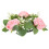 artificial rose candle ring wreath for wedding table party 10