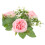 artificial rose candle ring wreath for wedding table party 6