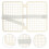 5pcs clothes stacking board closet organizer plastic divider 10