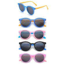fashion polarized sunglasses for kids with orange frame black legs