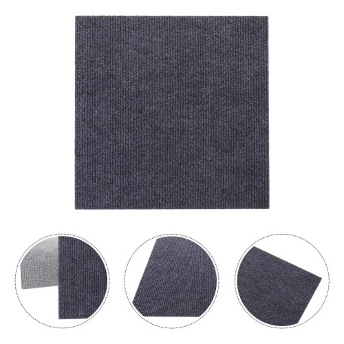 10pcs Dark Grey Self Adhesive Floor Tile Stickers Easy Install 2