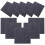 10pcs Dark Grey Self Adhesive Floor Tile Stickers Easy Install 11