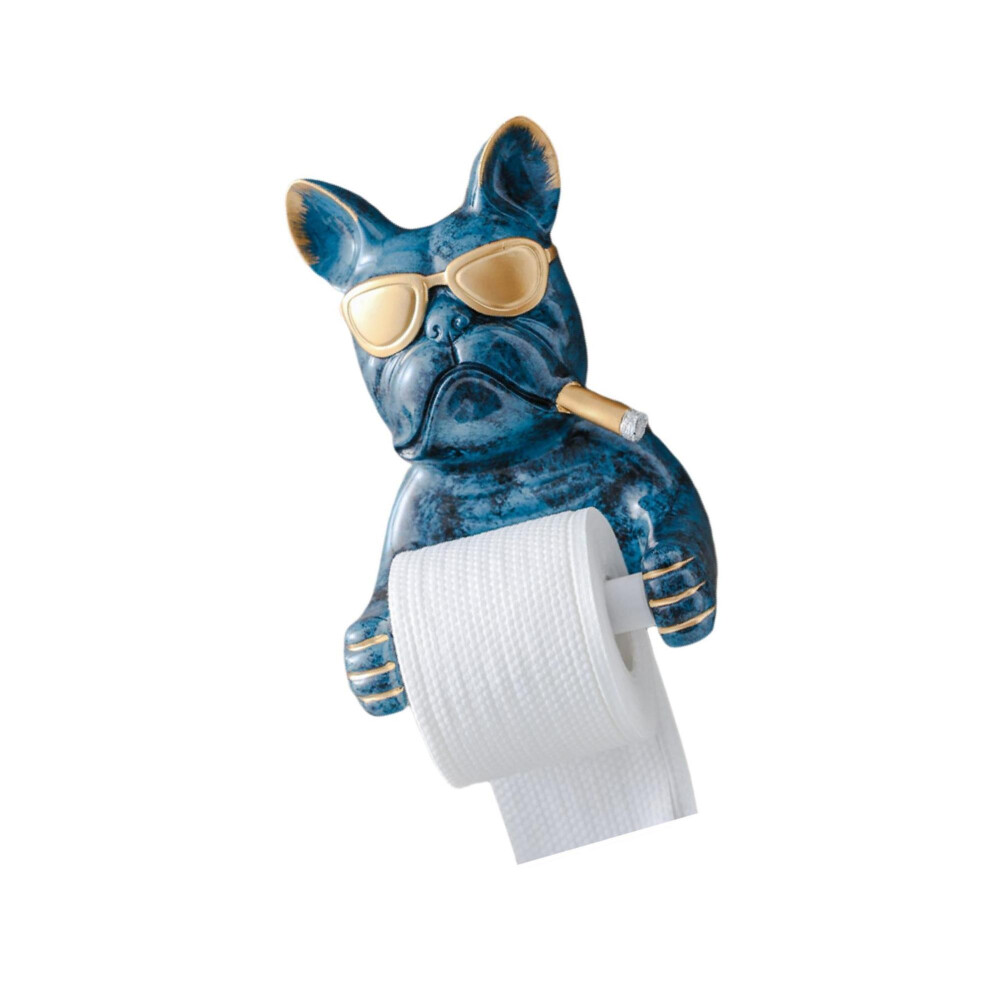 (Blue) Dog Figure Toilet Paper Holder for Stylish Bathroom Decor box Home-image-OPC-PKS59B9-NEW