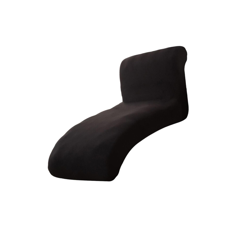 (Black) Indoor Lounge Chaise Cover for Cozy Living Room and Bedroom Armless-image-OPC-PKS5BF2-NEW