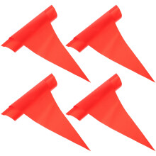 4 -pennant sicherheitsfahne, hochsichtbar für fahrrad