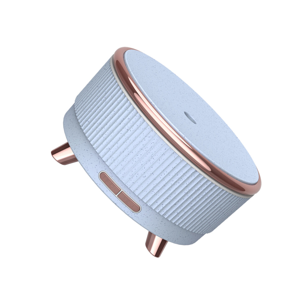 (Blue flower, UK Plug) 500ml Ultrasonic Air Humidifier Diffuser Electric Sprayer Home Office-image-OPC-PKS5D7X-NEW