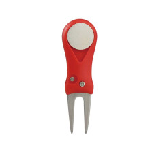 Golfs Divot-Tool , faltbar mit Ballmarkierer