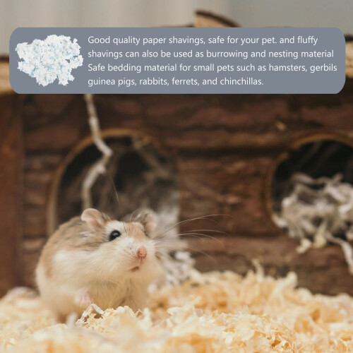 Couches Papier Pour Hamster Rongeurs Blancs Antimicrobien 1