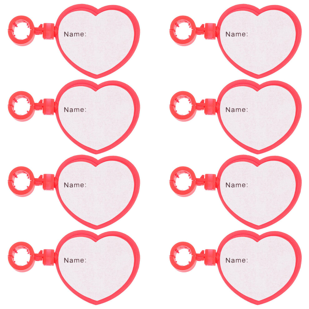 Iplusmile 8Pcs Reusable Plastic Name Tags Clips For Stethoscope
