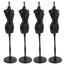 4pcs cloth dress forms with plastic mannequin stands for wedding gowns