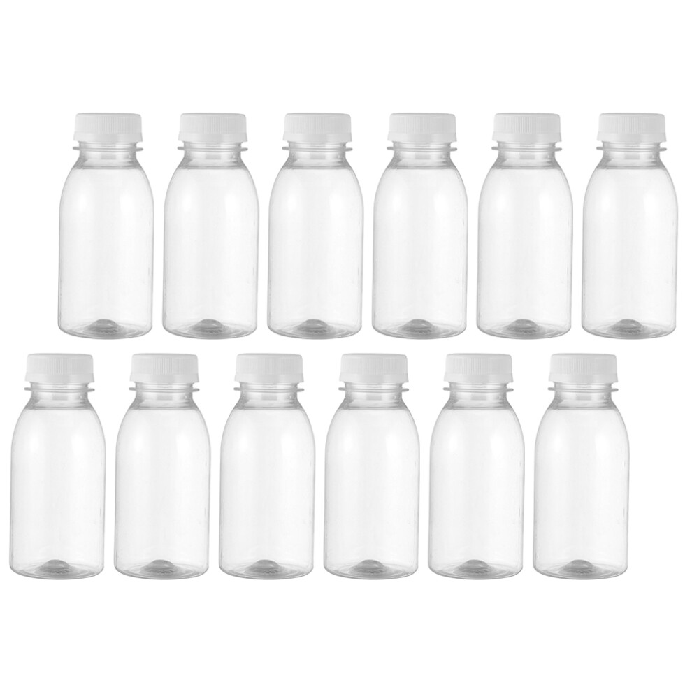 Aboofan 12Pcs Empty Drinking Bottles For Milk Juice Storage Refillable
