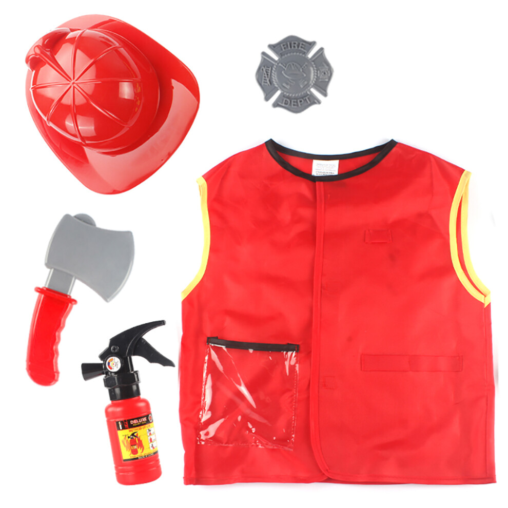1 Set Children Costumes Creative Firefighter Tools Toy House Supply-image-OPC-PKS5KKM-NEW