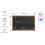 Black chalkboard 90x60 cm wooden frame 2