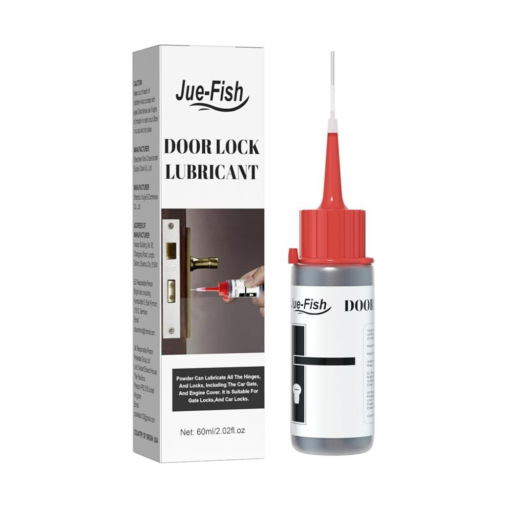 Graphite Powder Lubricant 60Ml Odorless Natural For Door Locks Bearings Hinges Keys Guides 9393856015245