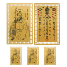 5pcs feng shui amulet cards for luck wealth protection blessing