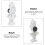 6pcs ancient mythology character statue refrigerator magnets 10