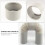 Wit ABS Air Conditioner Hose Coupler Voor Afvoerslang 10