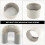 Wit ABS Air Conditioner Hose Coupler Voor Afvoerslang 6