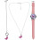 1Set Dames Set Met Ketting En Verstelbare Band 7