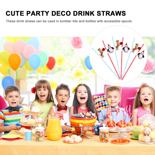 30pcs flexible for juice smoothie beverage drinking 2