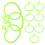 10pcs plastic cattle nose rings for cows, farm use 11
