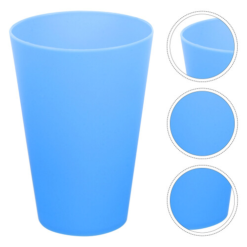 6Stk Matte Plastikbecher Robust Trinkbecher 2