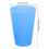 6Stk Matte Plastikbecher Robust Trinkbecher 2