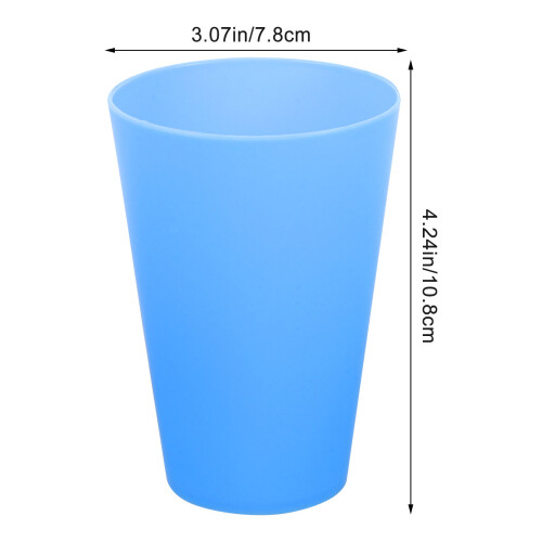 6Stk Matte Plastikbecher Robust Trinkbecher 1