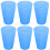 6Stk Matte Plastikbecher Robust Trinkbecher 10