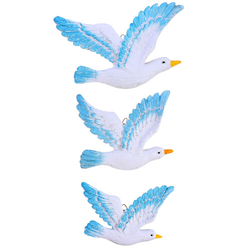 3Pcs Simulation Seagull Resin Wall Decoration For Home 2