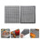 2Stk Camping Bbq Matte Antihaft Glasfaser Grillzubehör 11