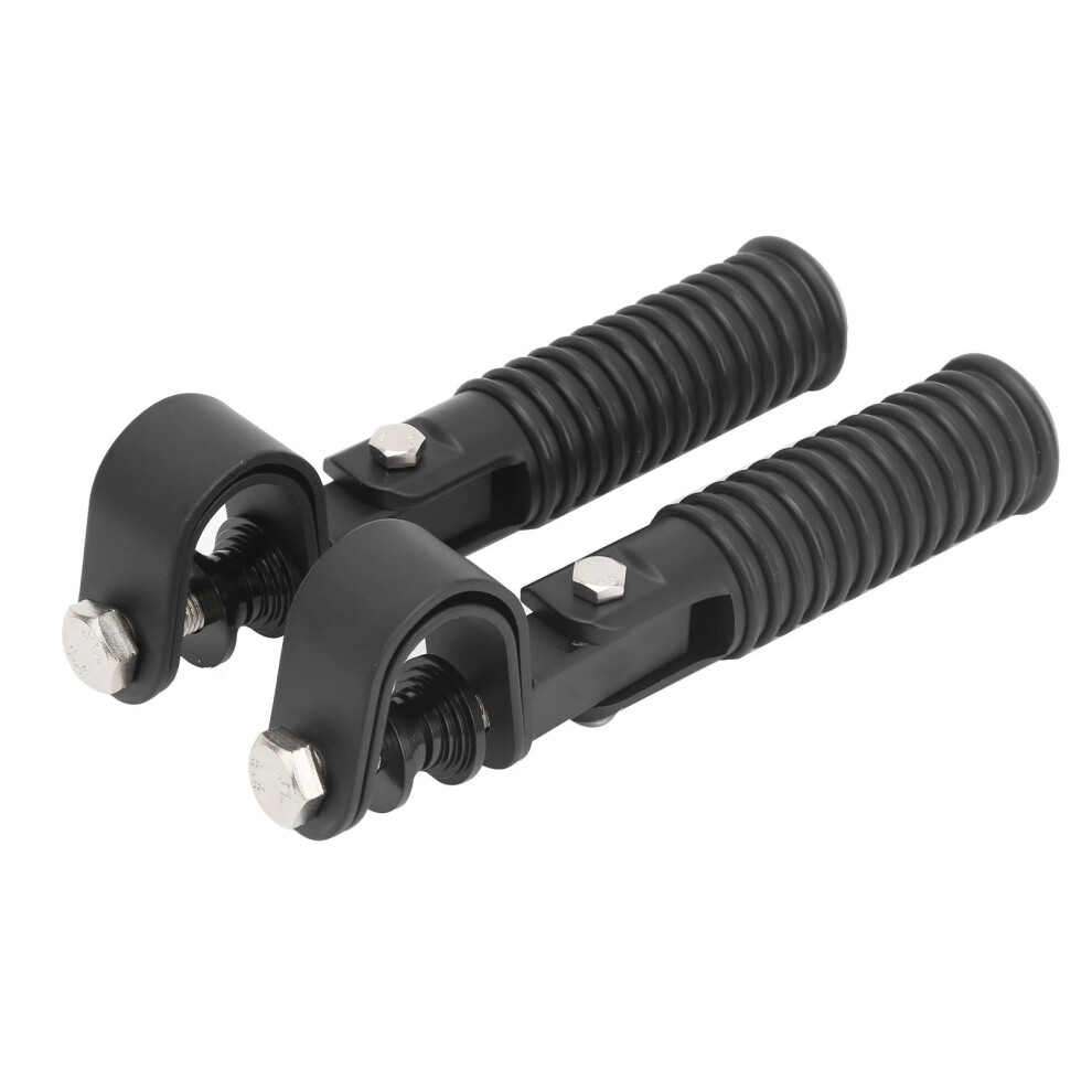 Motorcycle Footrests Universal Gear Shift Lever Foot Pads Foot Pegs Compatible With Most Models Black 9393856015566