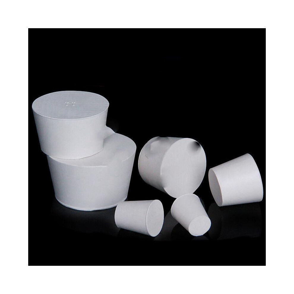 White Rubber Stopper, 1 Pcs - Laboratory Flask Stopper, Tapered Conical End Plug, 79X94x45mm Bung 9016109116994
