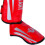 Premium Shin Guards for Training, Red, Size M 4