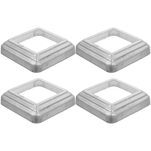 4er-pack pfostenumhüllungen metall für terrasse und veranda
