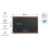 Black chalkboard 150x100 cm wooden frame 2