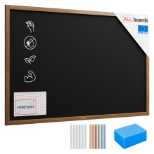 Black chalkboard 150x100 cm wooden frame