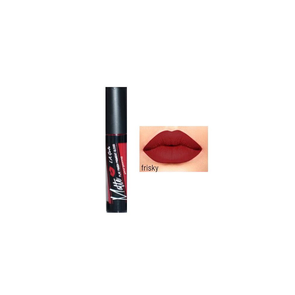 L.a. Girl Matte Flat Finish Pigment Gloss, Frisky, 0.17 Ounce