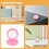 false teeth travel container with mirror 2pcs storage box 8